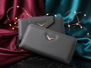Women grey wallets