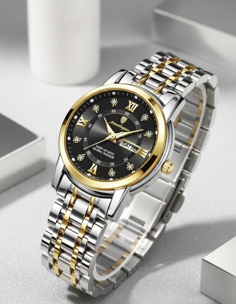 Women watch with black dial