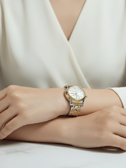 Women’s white Two-Tone Watch