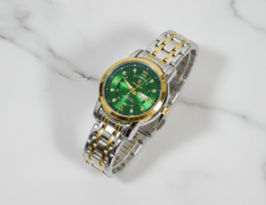Women’s Green Two-Tone Watch
