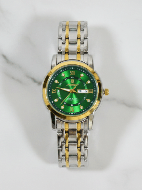 Women’s Green Two-Tone Watch