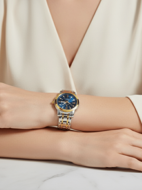 Women’s Blue Two-Tone Watch