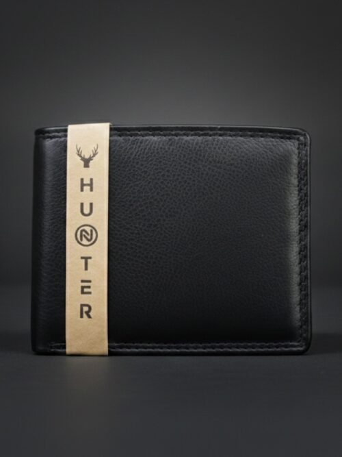 Gentleman leather black wallet