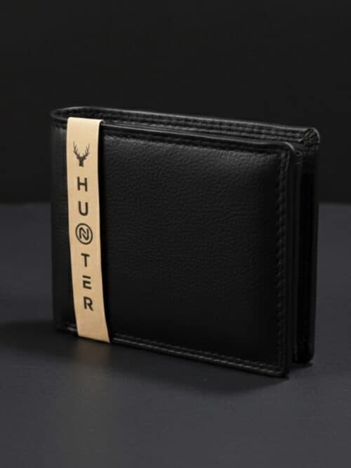 Gentleman leather black wallet