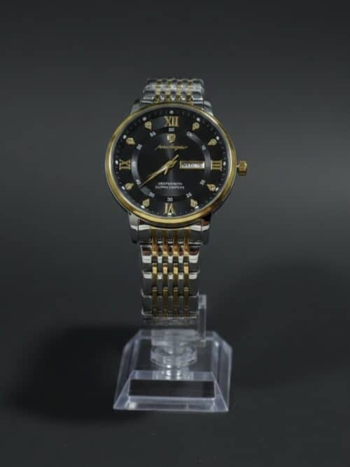 Gentleman Gold Tone Watch Black