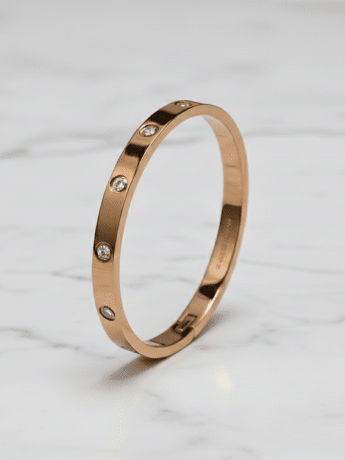 Women bronze tone bracelet