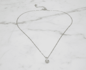 Steel Silver-tone round necklace