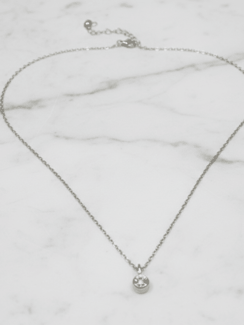 Steel Silver-tone round necklace