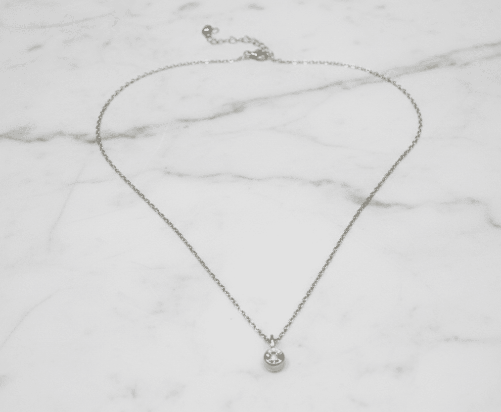 Steel Silver-tone round necklace
