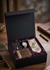 Gentleman’s Gift Set Gold Brown