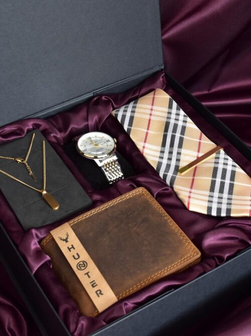 Gentleman’s Gift Set Gold Brown