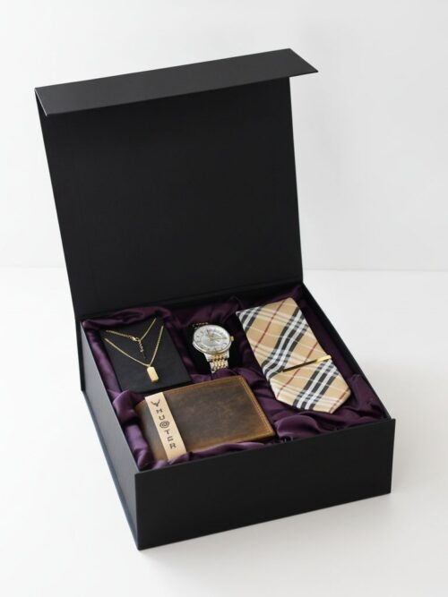 Gentleman’s Gift Set Gold Brown