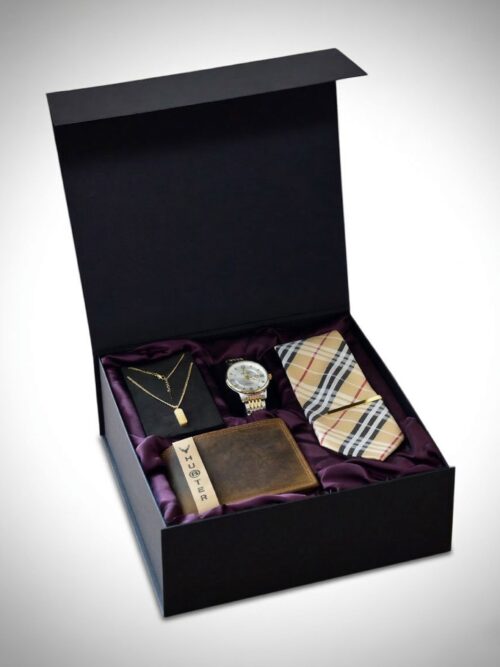 Gentleman’s Gift Set Gold Brown