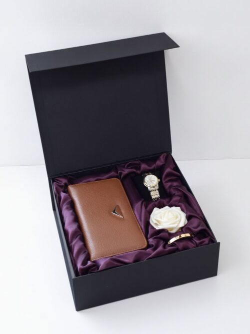3-piece gift for women – brown edition box
